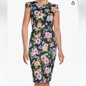 Betsey Johnson Floral Black Dress🌺